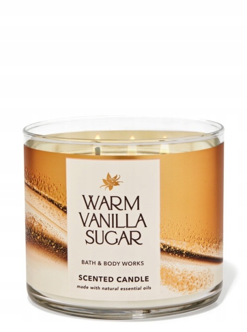 BATH & BODY WORKS Warm Vanilla Sugar - Świeca Zpachowa 411g