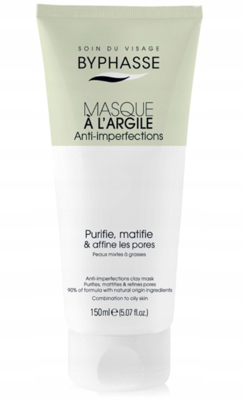 BYPHASSE Anti-Imperfections - Maska Glinkowa do Twarzy 150 ml