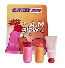 GLOWERY Skin Minis A.M. Glow Trio - Zestaw Produktów