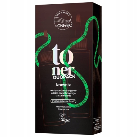 ONLYBIO Toner DUOPACK - Tone do Włosów BROWNIE 2 x 100 ml