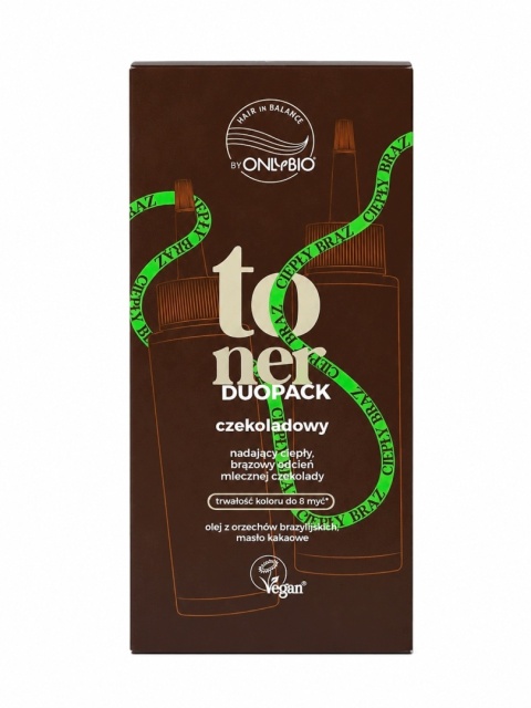 ONLYBIO Toner DUOPACK - Toner do Włosów CZEKOLADOWY 2 x 100 ml