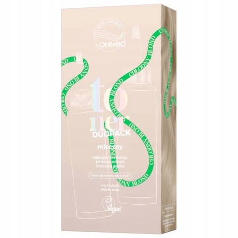 ONLYBIO Toner DUOPACK - Toner do Włosów MLECZNY 2 x 100 ml