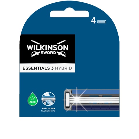 WILKINSON Essentials 3 Hybrid - Wkłady do Maszynki 4 szt