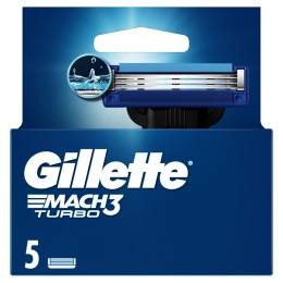 GILLETTE Mach3 Turbo - Ostrza wymienne do maszynki do golenia 5 SZTUK