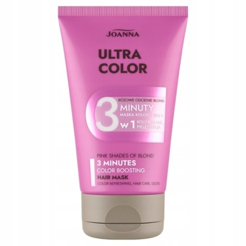 JOANNA Ultra Color Maska Koloryzująca Różowe Odcienie Blond 100g